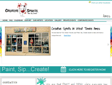 Tablet Screenshot of creativespiritsames.com